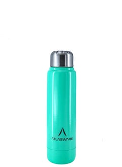 Atlasware Water Bottle with a Capacity of 220 ml, Stainless Steel Water Bottle that keeps Cold for 30 Hours and Keeps Heat for 8 Hours, Tiffany  - Image 1