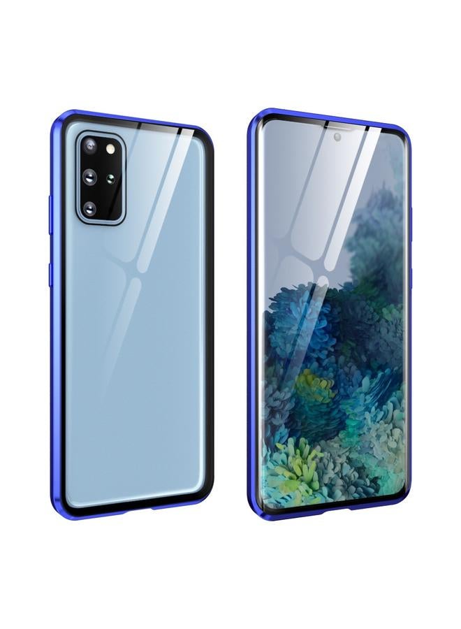 اس-توب جراب لهاتف Samsung Galaxy S20+ بإطار معدني مغناطيسي وغطاء زجاجي مقوى مزدوج الجوانب - Image 1