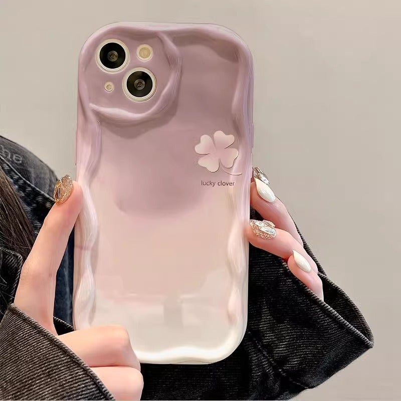 Pink Tulip Suitable for Apple 16Promax Mobile Phone Case 15 New Women''s Iphone14Pro/13 Cream Pattern - Image 1