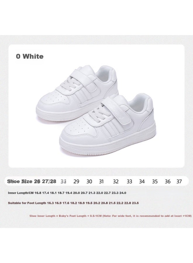 Follow Me Uni Kids White Shoes Children's Canvas Shoes Spring Autumn Fashion Breathable Campus Soft Bottom Casual Shoes College White Size 34 - Image 3