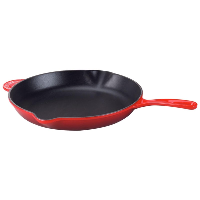 Le Creuset Le Creuset Enameled CastIron 1134Inch Skillet with Iron Handle Cherry 