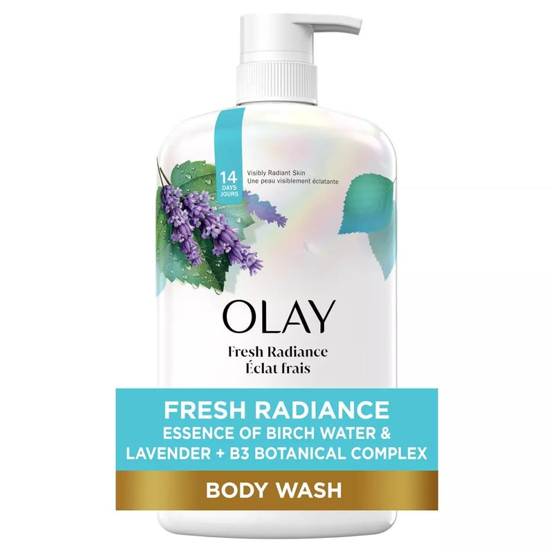 Olay Fresh Outlast Body Wash Birch Water & Lavender, 33 fl oz