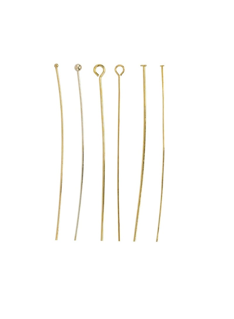 Beadalon Ball Head Pins 25pcs 50mm Gold - Image 1