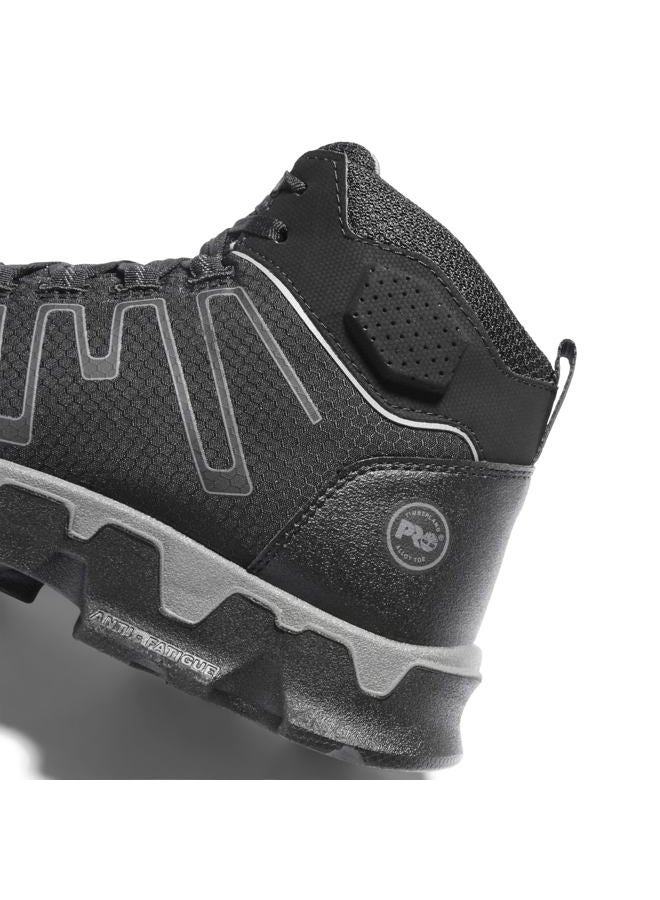 Timberland Men's Powertrain Sport Mid Alloy Safety Toe Industrial Ahletic Work Shoe Athletic, Black/Grey-2024 New, 46 EU - Image 2