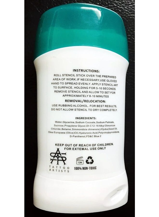 WIDGETCO Tattoo Transfer Stick, Tattoo Skin Solution Soap Cream Gel for Transfer Stickers Paper Machine Stencils, Temporary Tattoo Supplies Accessories, Clean Dry Protection Antiperspirant Deodorant; ZYG - Image 2