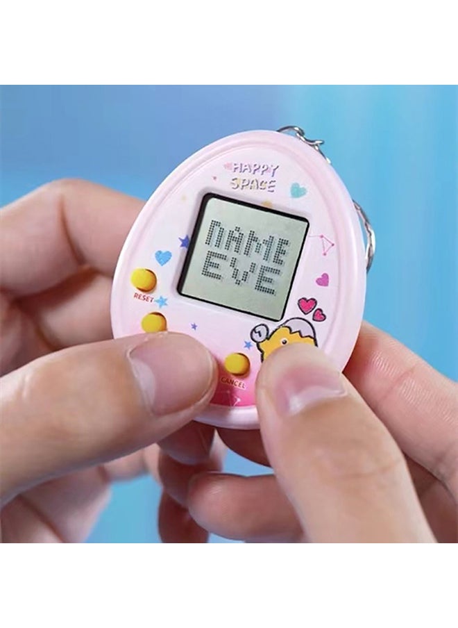 null - Certified Electronic Pet Machine Virtual Pet Handheld Mini Game Console（Pink） - Image 1