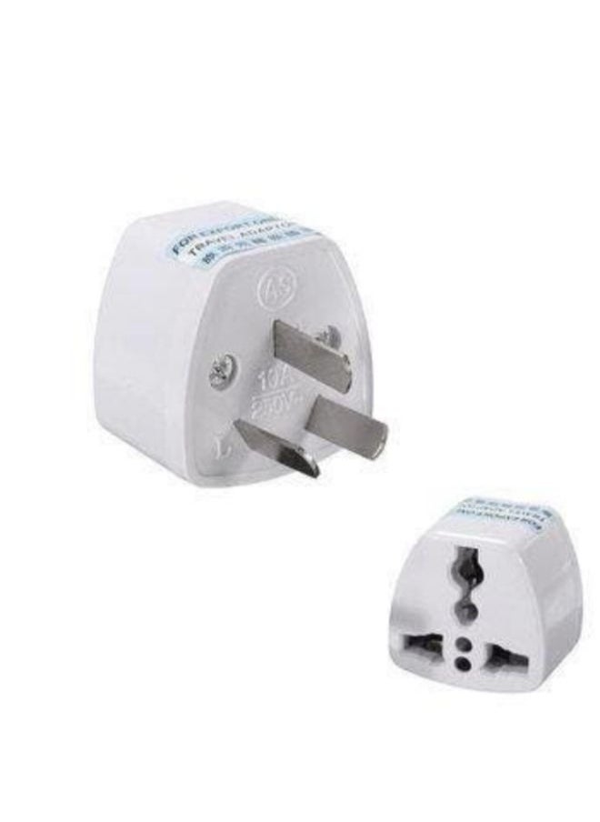 Generic - Australian Standard Conversion plug 3 flat pin plug to 3 hole socket suitable for Australia, New Zealand, and Argentina Travel - Image 1