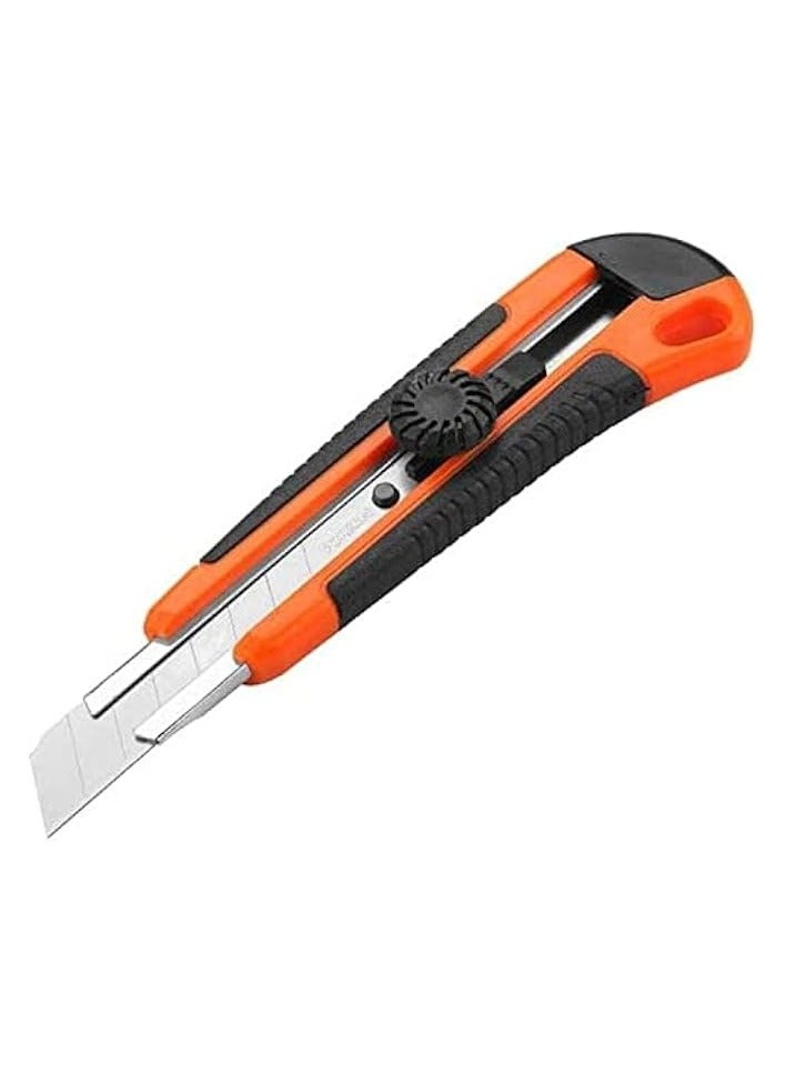 erorex Utility Knife, Retractable Box Cutter for Cartons, Cardboard and Boxes, 18mm Wider Razor Sharp Blade, Smooth Mechanism, Perfect for Office and Home use - Image 1