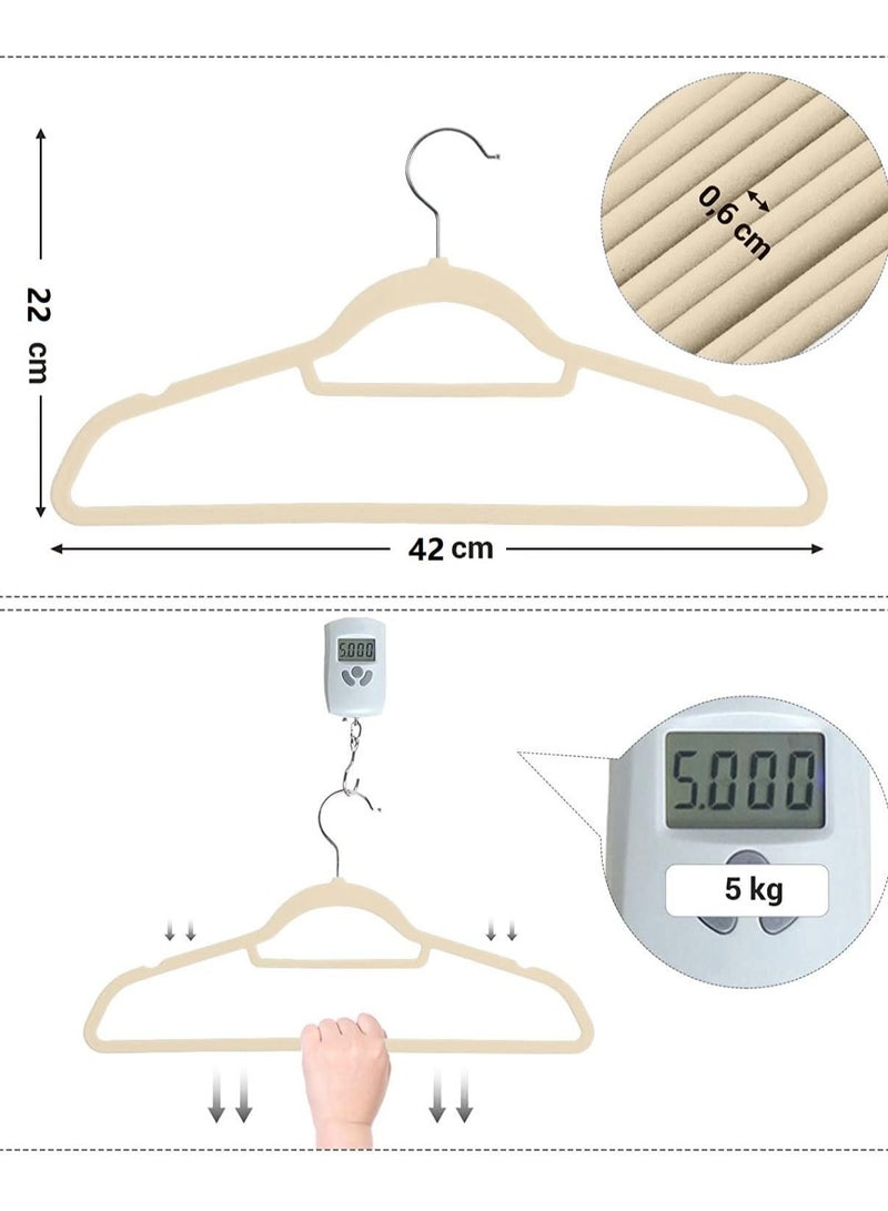 CityRiya-Long Hangers 50 Pack Coat Hanger Premium Suit Hangers for Men Women Robe Hangers Heavy Duty Clothing Hangers Pants Hanger Set Black Clothes Hangers with 360° Rotatable Hook & Shoulder Grooves - Image 2