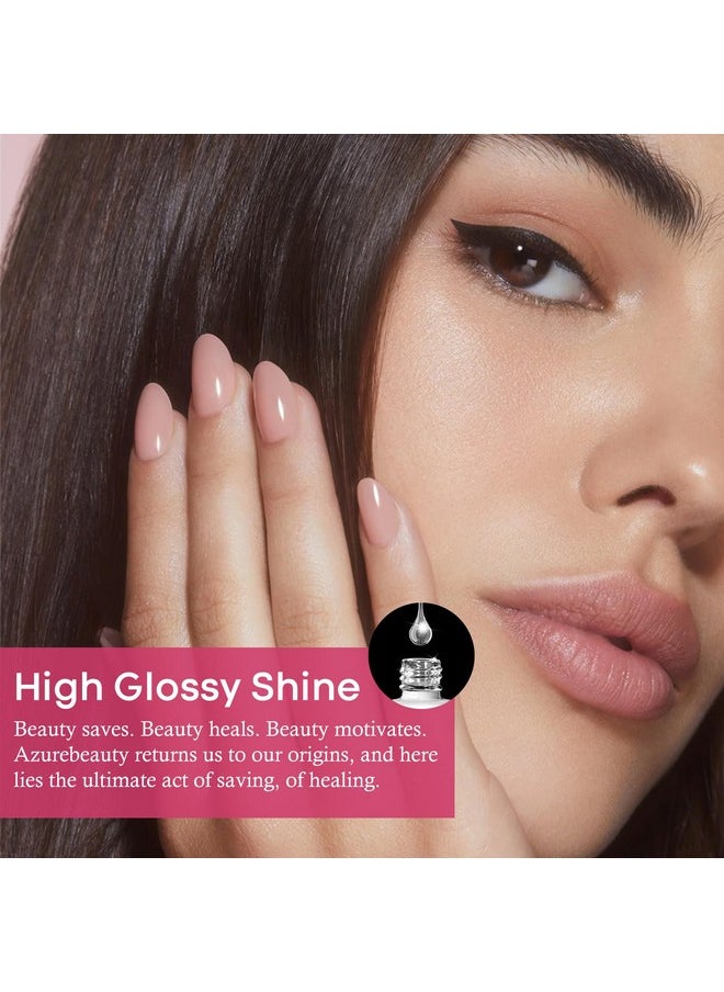 AZUREBEAUTY - AZUREBEAUTY Dip Powder Set 6 Pcs Translucent Nude Pink Sheer Color, Natural Clear Dipping Powder Milky Jelly Effect French Nail Art Starter Manicure Salon DIY at Home - Image 1