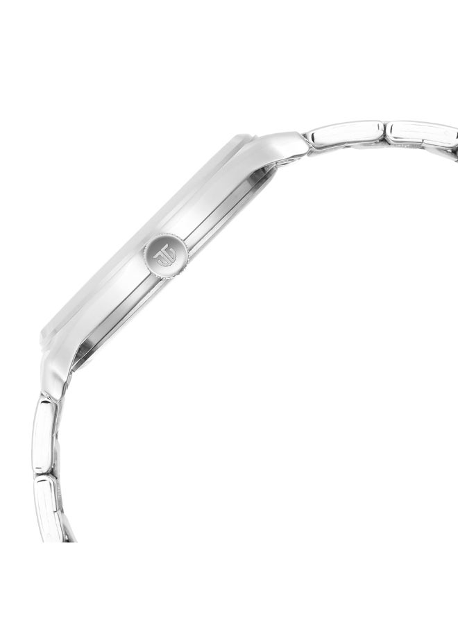 TITAN - Urban Silver White Dial Metal Strap Watch 1802SM08 - Image 1