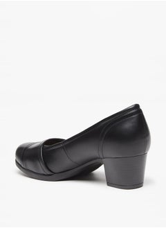 Le Confort Womens Solid Slip-On Shoes With Block Heels  - Image 2