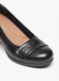 Le Confort Womens Solid Slip-On Shoes With Block Heels  - Image 5