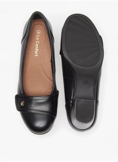 Le Confort Womens Solid Slip-On Shoes With Block Heels  - Image 4