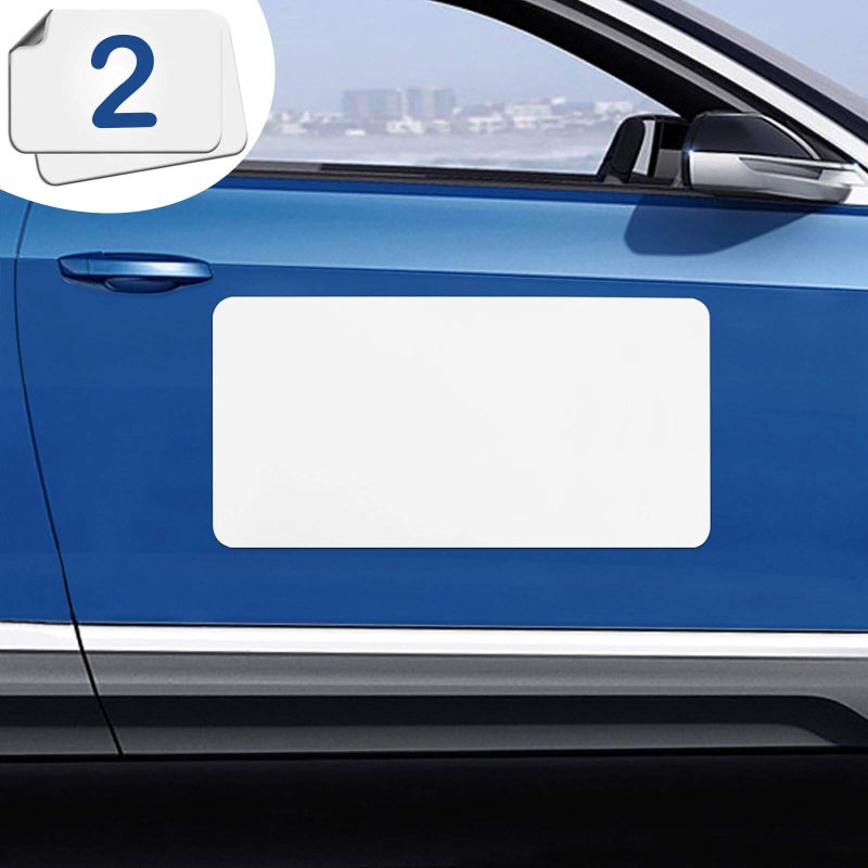 Blank Magnet for Car 2 Pack Magnetic Sign for Vehicles Business Signs for Car Doors Magnetic Sheets to Cover Company Logo Advertise Business Prevent Scratches Rounded Corners XLarge