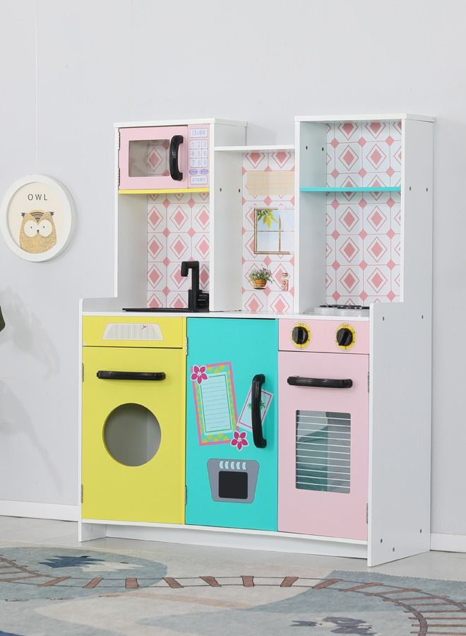 JSAITOYS Pretend Toys Finely Processed Girl Cooking Wooden Kitchen Set  For Kids - Image 4