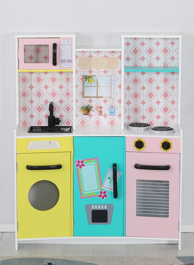 JSAITOYS Pretend Toys Finely Processed Girl Cooking Wooden Kitchen Set  For Kids - Image 5