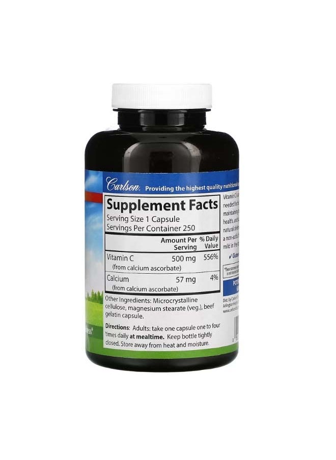 Carlson - MildC 500 mg 250 Capsules - Image 1