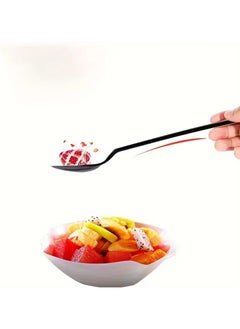 Star 150 Pcs Disposable Plastic Spoons, Heavyweight Durable Black Spoons  - Image 4