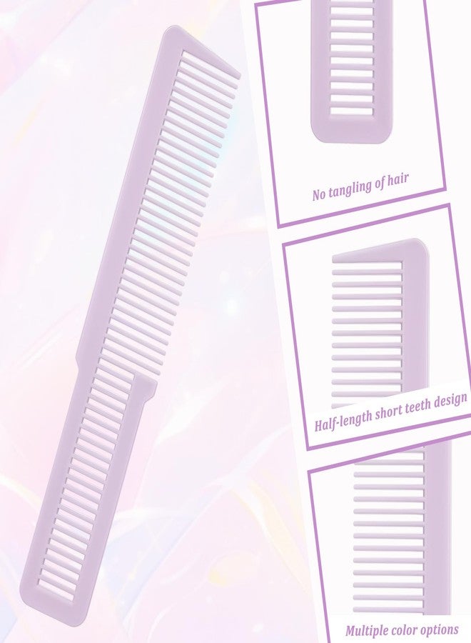 Psyqtsuary Hair Cutting Comb, 6 Pcs Barber Combs Professional Fine Tooth Clipper Comb Portable All Purpose Hair Styling Comb for Men Women Stylists Home Salon, 3 Colors (Black, Purple, Pink) - Image 3
