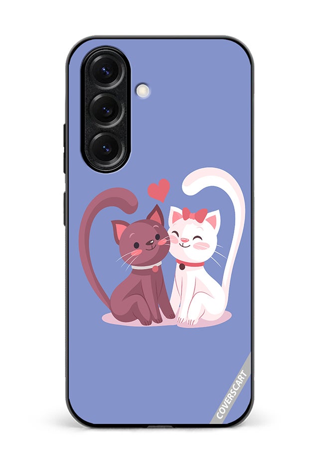 Protective Case Cover For Samsung Galaxy S25 Love Cat Design Multicolour