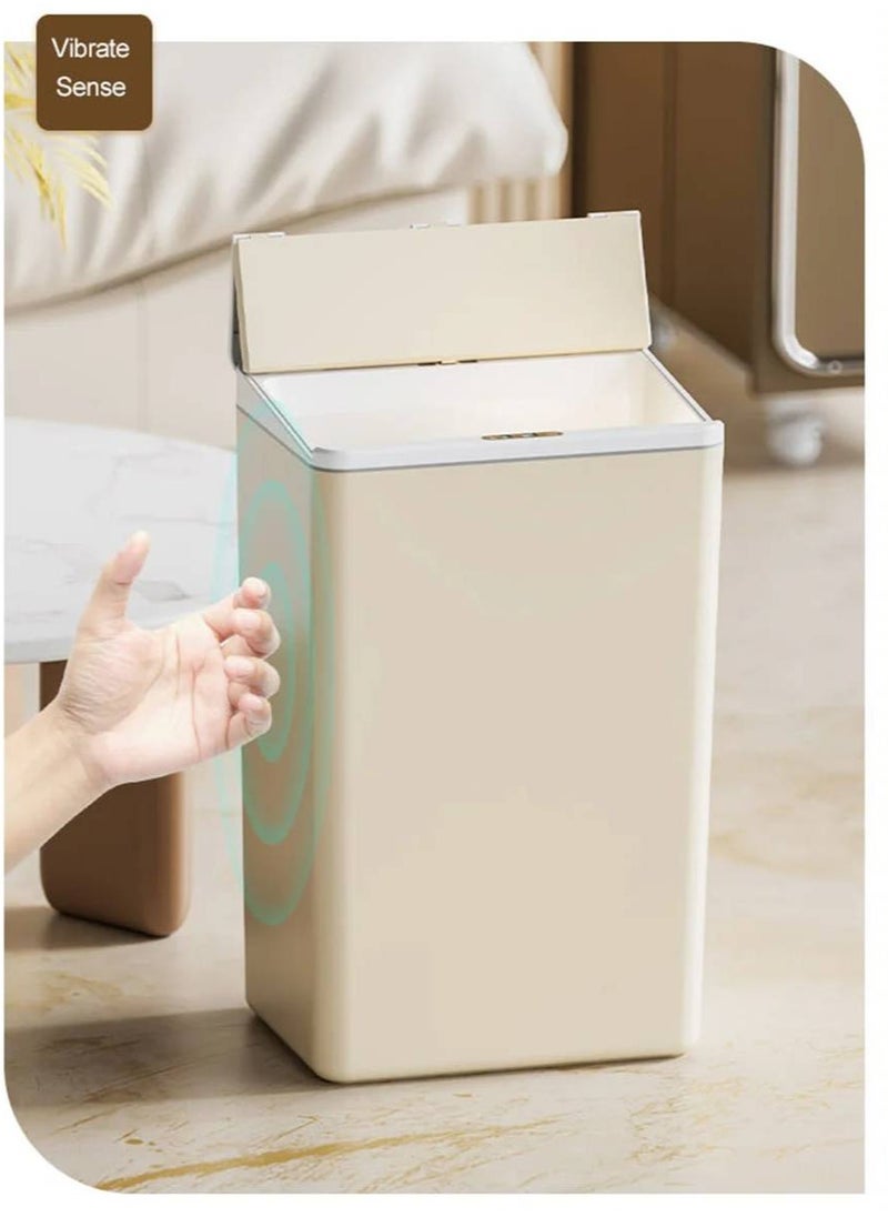 17L Induction Trash Can With Night Light Type-C Recharging Automatic Wastebin For Bathroom Kitchen Toilet Wastebasket Smart Home