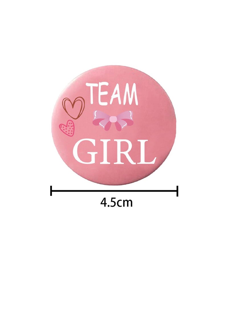 Captaintech 20-Piece Baby Gender Reveal Party Badges, Gender Reveal Pins Interactive Games, Team Boy/Team Girl ons, Perfect for Home/Party/Outdoor Events, Party Supplies and Party Favors - Image 5