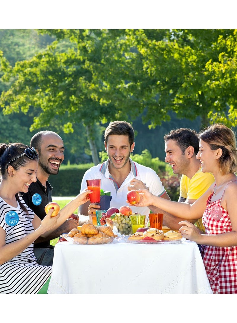 Captaintech 20-Piece Baby Gender Reveal Party Badges, Gender Reveal Pins Interactive Games, Team Boy/Team Girl ons, Perfect for Home/Party/Outdoor Events, Party Supplies and Party Favors - Image 4