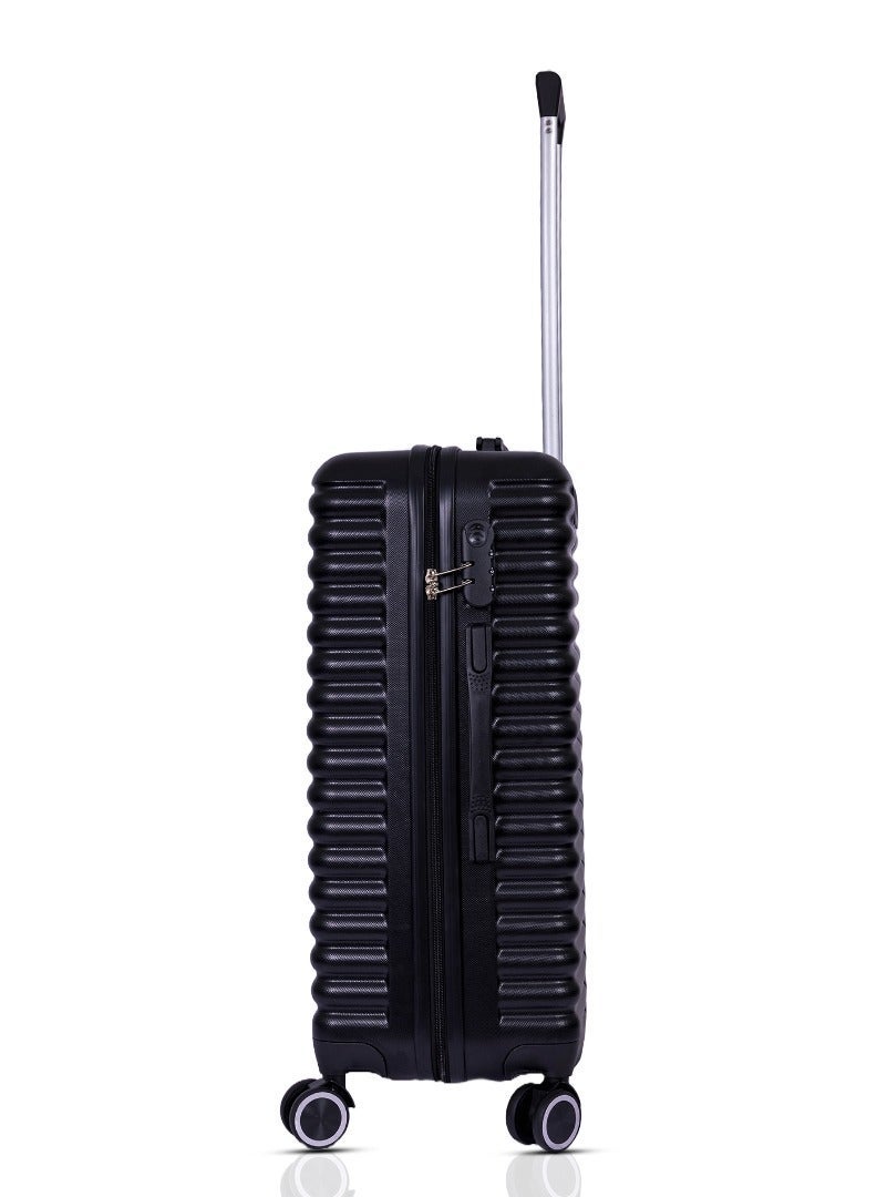 MNUK Pilgrimage Carry-on Travel Luggage | Hardside Soft Handle Trolley Bag with TSA Lock |Double 360° 4 Wheeler| Cabin-20 Inch, Black - Image 3