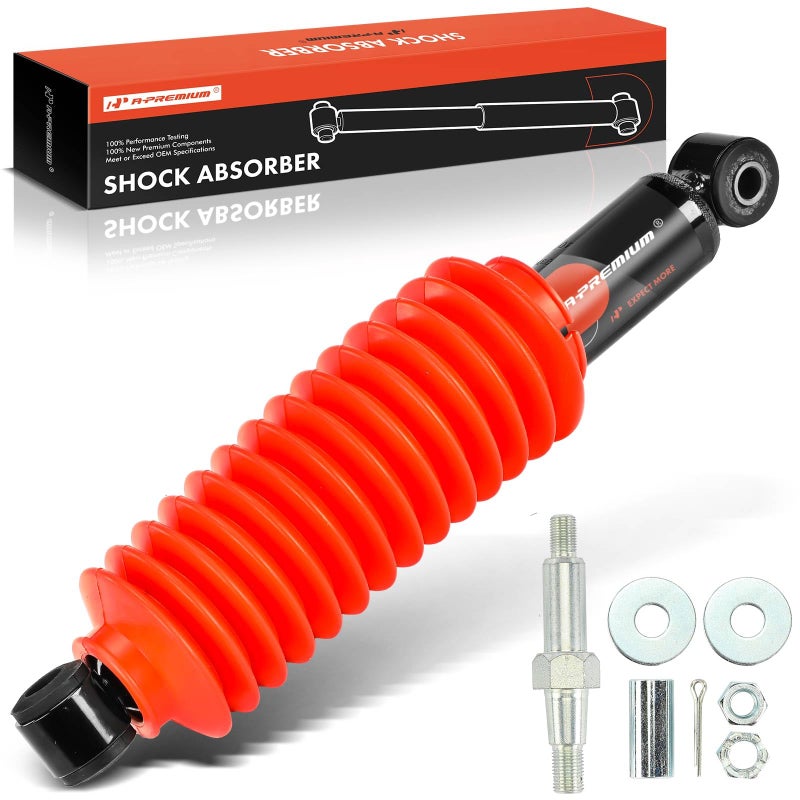 APremium Front Steering Damper Stabilizer Compatible with Chevrolet GMC Jeep Hummer Vehicles Avalanche Silverado 1500 HD Sierra 1500 HD Yukon XL 1500 H2 TJ Wrangler