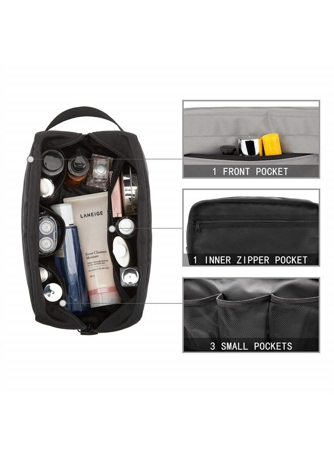 Vorspack Toiletry Bag Hanging Dopp Kit for Men Water Resistant Shaving Bag with Large Capacity for Travel - Grey - Image 4