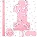 Feifeiya 1st Coquette Pink Bow Piata Number 1 Pink Girls Party Piata Bundle with a Blindfold Bat and Confetti Birthday Coquette Party Supplies - Image 2