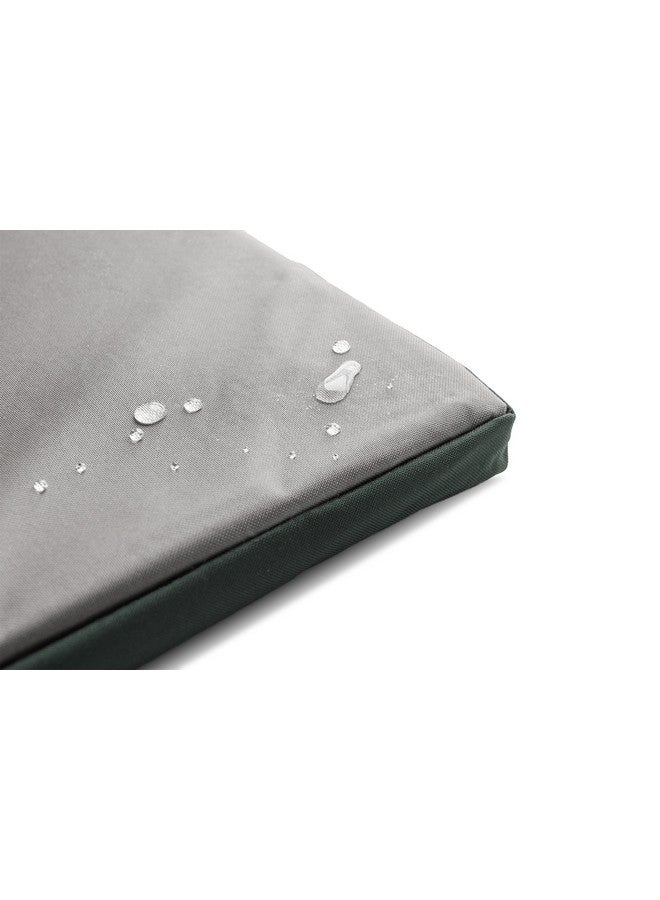 Furhaven WaterResistant Dog Bed For Extra Small Dogs W/ Removable Washable Cover, Perfect For Crates & Kennels, For Dogs Up To 12 Lbs  TwoTone Reversible Crate Pad  Green/Gray, Extra Small - Image 4