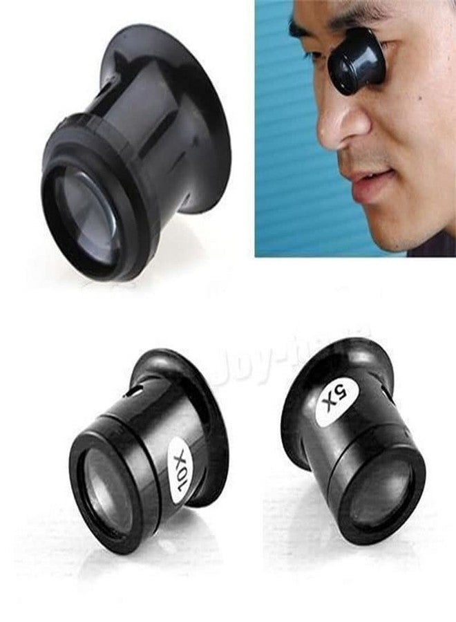 Ximimark 2 pcs Home 5X 10X Black Magnifier Watch Repair Dedicated Tool Eye Mask Jewelry Optical Loop Eye Loupe Eyepiece - Image 4