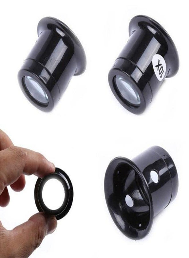 Ximimark 2 pcs Home 5X 10X Black Magnifier Watch Repair Dedicated Tool Eye Mask Jewelry Optical Loop Eye Loupe Eyepiece - Image 5