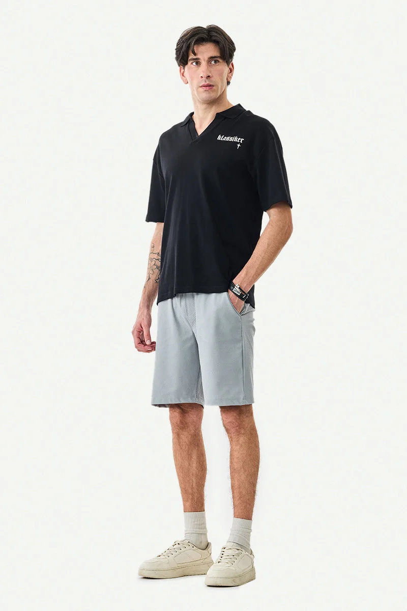 SNITCH Regular Fit Textured Shorts