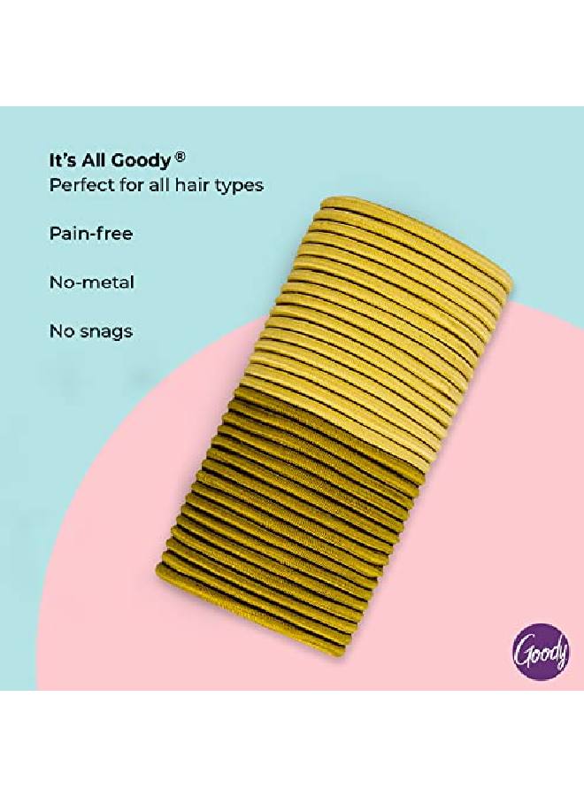 Goody Ouchless Elastic Hair Tie 32 Count Blonde 4Mm For Medium Hair Slideproof Painfree Hair Accessories For Men Women Boys And Girls Perfect For Long Lasting Braids Ponytails And More - Image 4