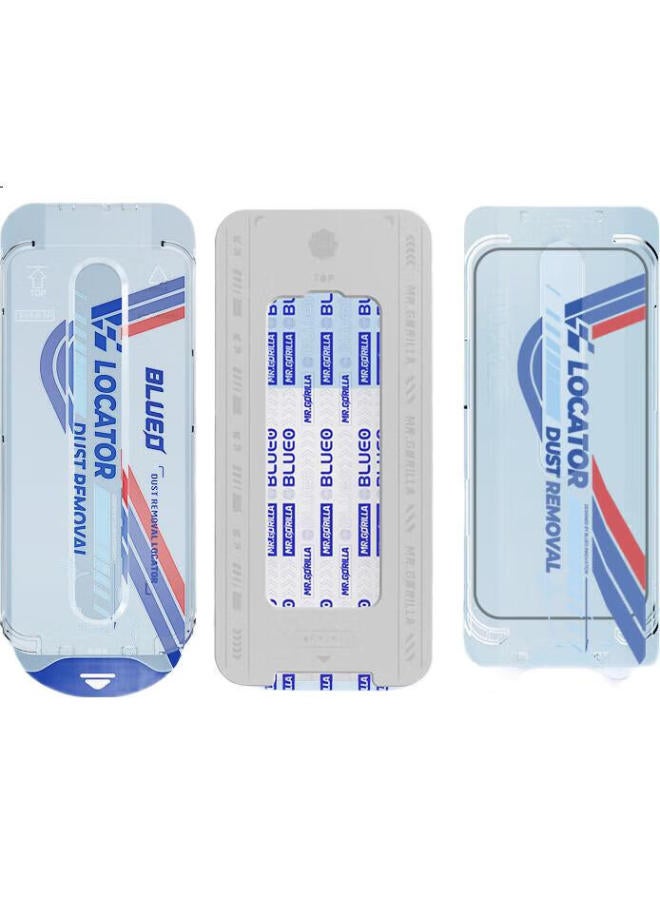 Blueo Blue Gorilla Tempered Glass Screen Protector For Iphone 16, High-Definition, Dust-Free Installation, Shatterproof, Anti-Fingerprint Protective Film - Image 3