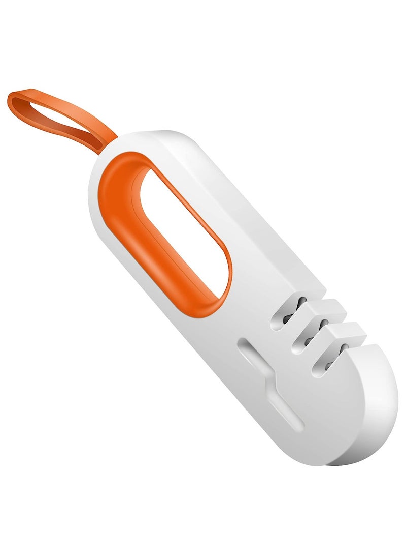 Knife and scissor Sharpener ,4-in-1 Kitchen Knife Accessories: 3-Stage Knife Sharpener Helps Repair, Restore, Polish Blades (Assorted Color) - Image 1