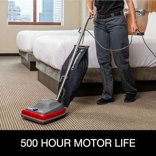Sanitaire SC679K Tradition Upright Commercial Bagged Vacuum, Red - Image 2