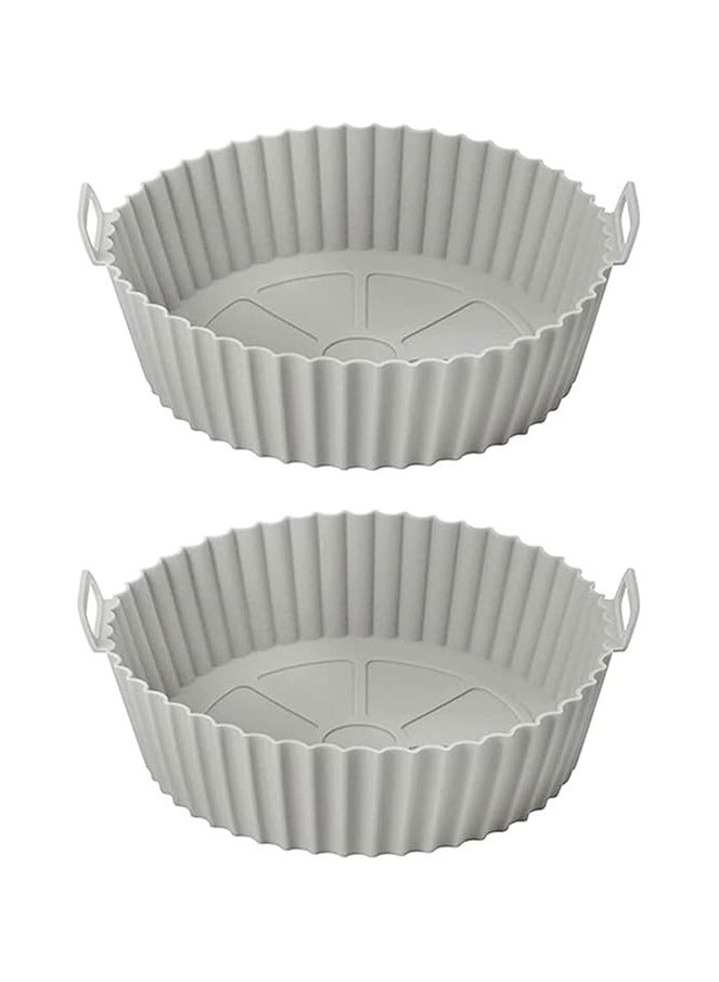 Silicone Molds Set Different Sizes for AirFryer 6 Pieces - Keep the AirFryer Dirt- and Smell-Free - Grey - Image 3