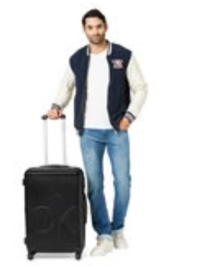 كالفن كلاين حقيبة سفر صلبة من كالفن كلاين ميدتاون تور سوداء مصنوعة من مادة ABS بنسبة 100%