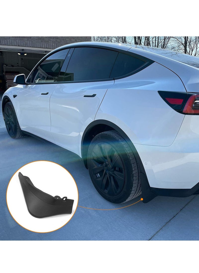 Y&D - Mud Flaps Splash Guards Fender, Front Rear Mudguard Kit Auto Fender Mudflaps with Screws Full Protection Customized No Need to Drill Holes Fit for Tesla Model Y Set of 4 - Image 1