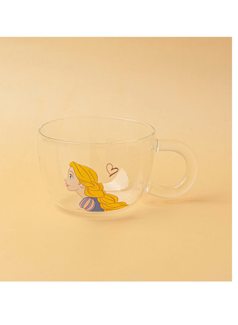 Clear double wall glass coffee cup - Image 2