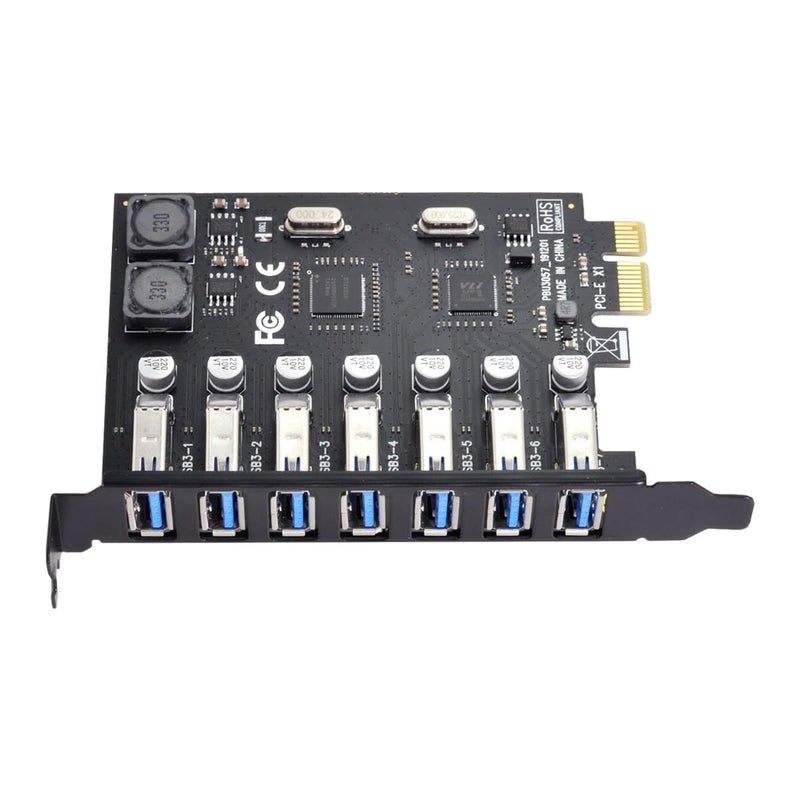 CY Card 7 Ports PCI-E to USB 3.0 HUB PCI Express Expansion Adapter 5Gbps for Motherboard - Image 5