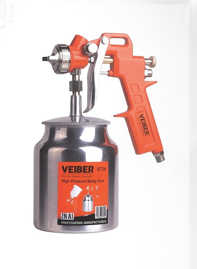 Veiber High Pressure Spray Gun – 750ml, Nozzle 1.2/1.5/1.8mm, Heavy-Duty, Multi-Purpose Air Tool - Image 2