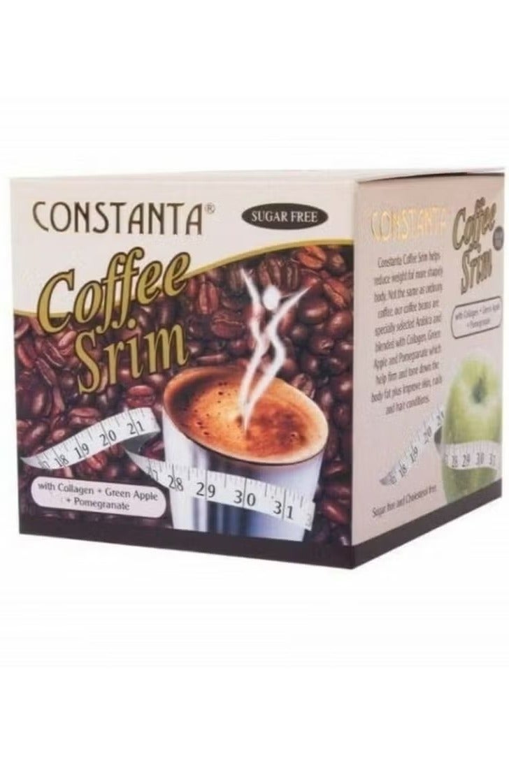 Constanta Coffee Srim Sugar Free with Collagen & Green Apple – Instant Coffee for Active Lifestyle - Image 1