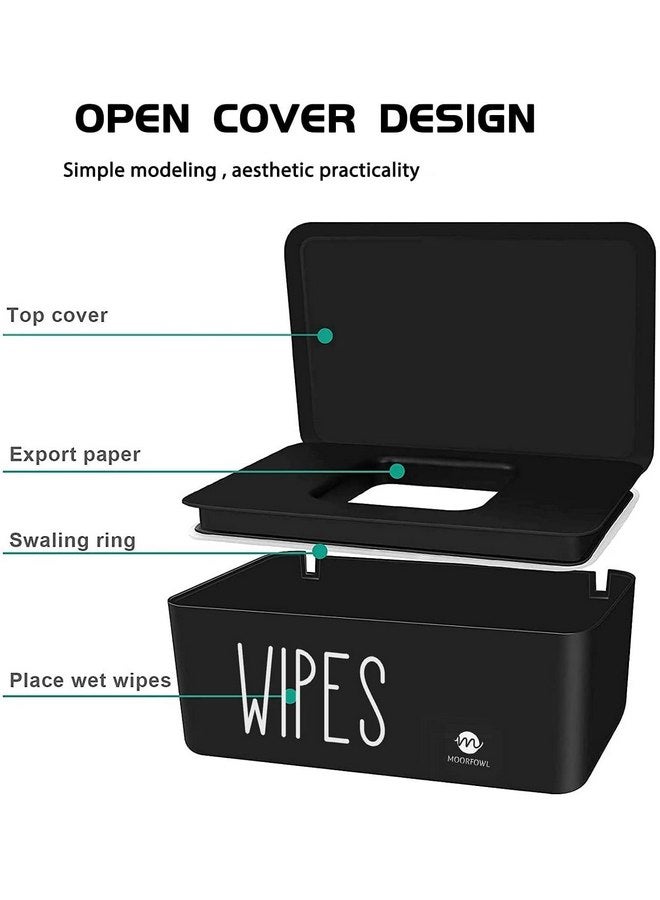 Moorfowl Moorfowl Baby Wipe Dispenser for Bathroom, Upgarde Design(8.2L x 4.9W x 3.9H inches), Minimalist Hot Pink Wipes Holder Container Flushable Wipes Box with Lid for Home Office Car - Image 3