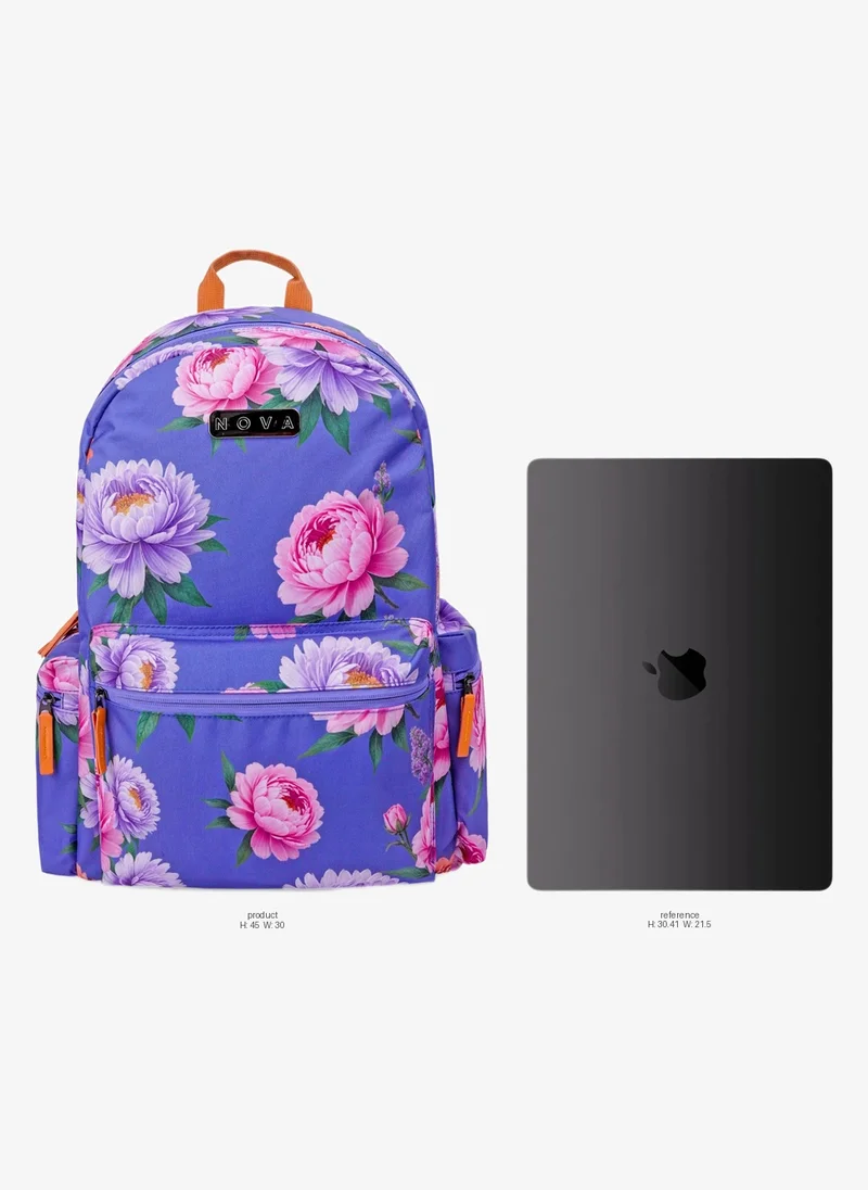 Nova Nova Flower4 18-Inch School Backpack for Girls, School Bag