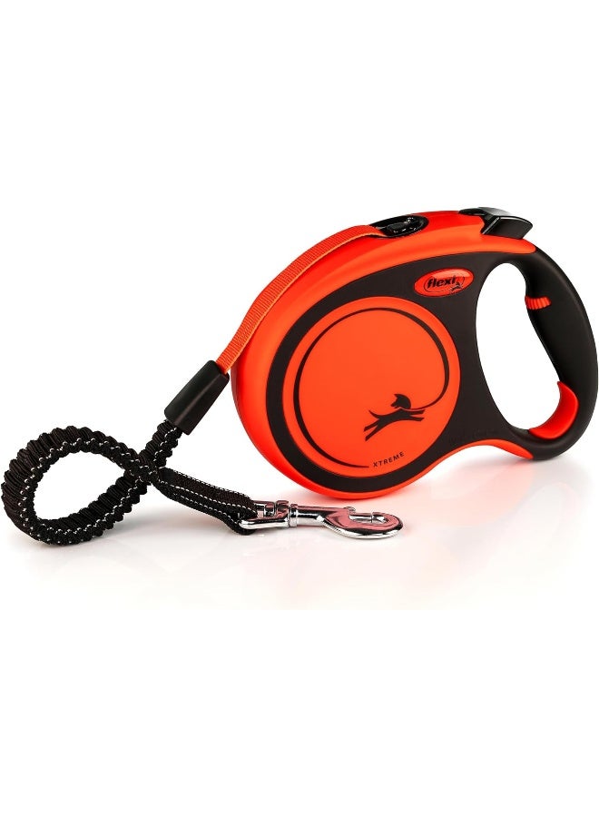 Flexi Xtreme Tape Leash 5m Black/Orange Large - Image 1